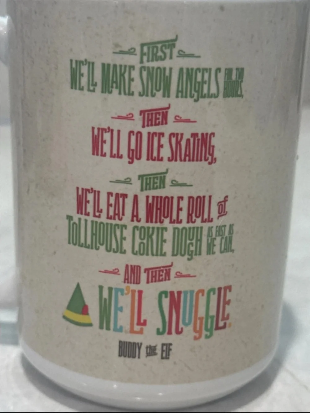 Buddy the Elf Christmas coffee mug